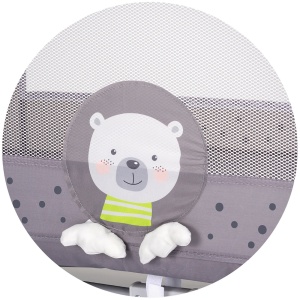 Patut pliabil Chipolino Capri Bear grey - Img 4