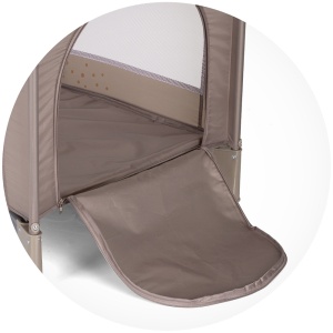 Patut pliabil Chipolino Capri Lion beige - Img 3