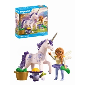 Playmobil - Jucarie de rol Figurina de colectie unicornul Lucky Lavender si zana