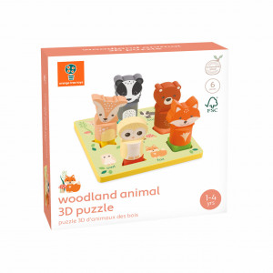 Puzzle 3D cu animale, Orange Tree Toys - Img 3