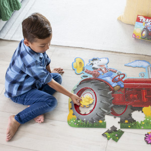 Puzzle de podea in forma de tractor, Shiny Tractor Floor Puzzle - Img 4
