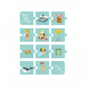 Puzzle pentru copii Prietenii Oceanului (3 in 1) si joc storytelling - Img 6