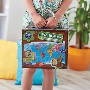 Puzzle si poster Harta lumii (limba engleza 150 piese) WORLD MAP PUZZLE & POSTER - Img 2