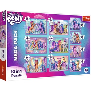 PUZZLE TREFL 10IN1 MY LITTLE PONY - PONEII STRALUCITORI - Img 4