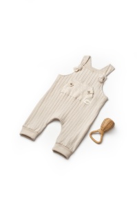 Salopeta cu bretele TeddyBear, BabyCosy, 100% bumbac organic