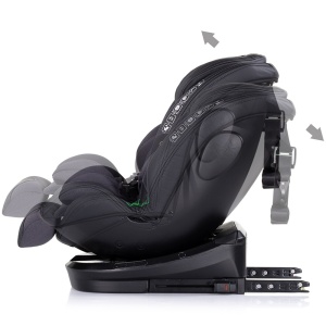 Scaun auto Chipolino Hypnotic I-Size 40-150 cm cu sistem Isofix si sezut rotativ anthracite - Img 5