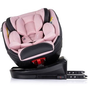 Scaun auto Chipolino Hypnotic I-Size 40-150 cm cu sistem Isofix si sezut rotativ pink marshmallow - Img 6