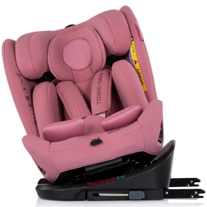 Scaun auto Chipolino Techno iGrow I-Size 40-150 cm cu sistem Isofix si sezut rotativ powder pink - Img 7