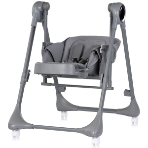 Scaun de masa si leagan electric Chipolino Master Class 2 in 1 charcoal - Img 3