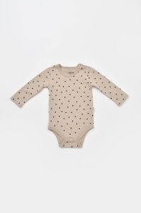 Set 2 body-uri cu maneca lunga bebe unisex  Girafa, Baby Cosy, 100% bumbac organic