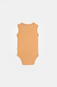 Set 2 body-uri fara maneci Bamboo, galben, BabyCosy, 50% bambus+50% bumbac