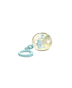 Set biberon 270ml + suzetă 0-6m + lănțișor Albastru Gold Premium - Img 4