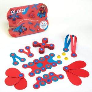 Set Clixo de construit cu magnet, Itsy pack Flamingo-Turquoise 30 - Img 8
