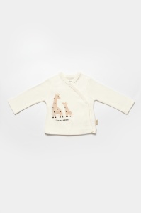 Set de 10 piese pentru nou nascut, 100% bumbac organic, Giraffe, BabyCosy