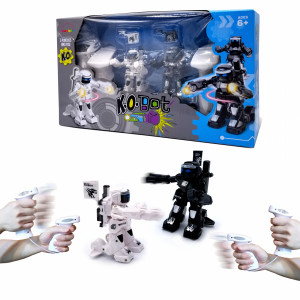 Set de 2 roboti cu telecomanda, pentru copii - KO Bot - Img 1