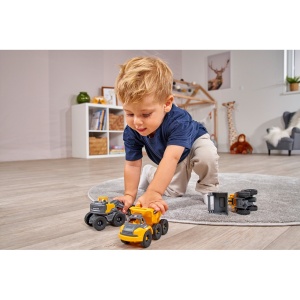 Set Dickie Toys Construction Set cu 3 vehicule 16 cm - Img 6