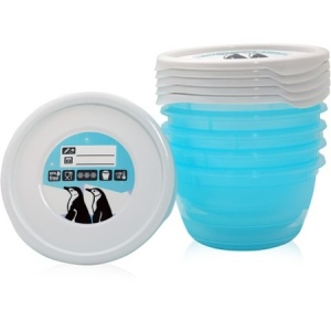 Set Lorelli 5 Recipiente cu Capac pentru Pastrarea Hranei, 0,5 l