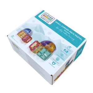 Set magnetic de constuit Dome pastel 34 piese, Cleverclixx - Img 2