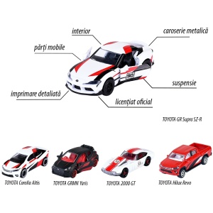 Set Majorette Toyota Racing cu 5 masinute - Img 4