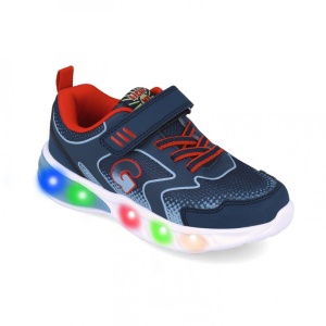 Sneakers cu luminite Garvalin 252828, bleumarin