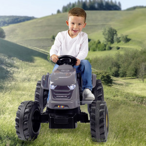 Tractor cu pedale si remorca Smoby Stronger XXL gri - Img 6