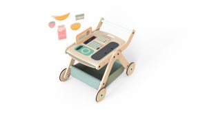 Antepremergator model BBQ din lemn 5 in 1 MamaToyz cu masuta de activitati - Img 10