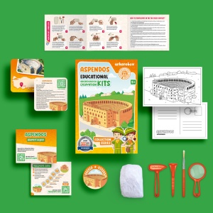 Arkerobox - Set arheologic educational si puzzle 3D, Aspendos