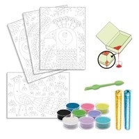 Atelier creativ cu nisip si sclipici Pasari, Djeco - Img 3