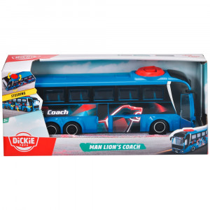 Autobuz Dickie Toys MAN Lion's Coach 26,5 cm albastru - Img 10
