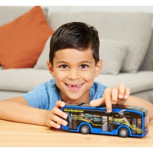 Autobuz Majorette MAN Lion's City 10 E 22,5 cm cu lumini si sunete - Img 6