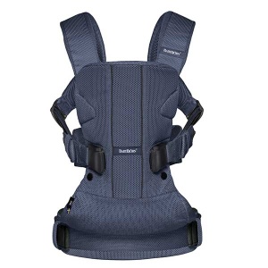 BabyBjorn - Marsupiu anatomic One Air - Navy Blue, 3D Mesh - Img 4