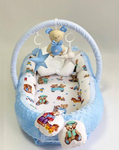 Babynest Plush MyKids 0193 Teddy Blue