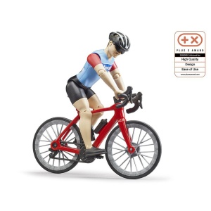 Bruder - Figurina Ciclist Cu Bicicleta De Curse - Img 2