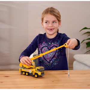 Camion cu macara Majorette Volvo Truck Crane cu lumini si sunete - Img 6