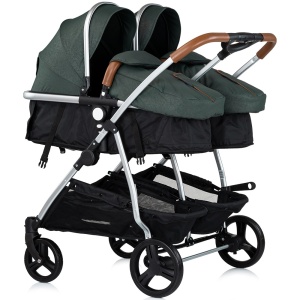 Carucior gemeni Chipolino Duo Smart 3 in 1 basil - Img 2
