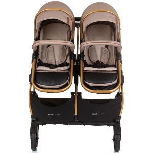 Carucior gemeni Chipolino Duo Smart 3 in 1 golden beige - Img 9