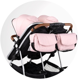 Carucior gemeni Chipolino Duo Smart 3 in 1 pink marshmallow - Img 15