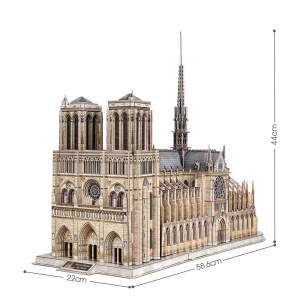 Cubic Fun - Puzzle 3D Notre Dame (Nivel Complex 293 Piese) - Img 3