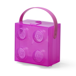 Cutie LEGO 2x2 - violet transparent - Img 1