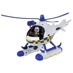 Elicopter Simba Fireman Sam Police Wallaby cu figurina - Img 1
