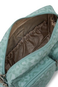 Geantă pentru scutece și accesorii bebe, DuoPack, Carry Bliss, verde leo print - Img 8