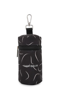 Geanta termoizolanta pentru biberon si lapte matern, Mini MilkMate, 0,8l, Carry Bliss, wave negru