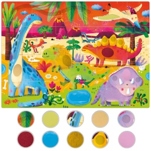 Headu - Montessori puzzle tactil dinozauri - Img 1
