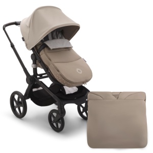 Husa de picioare universala carucior Bugaboo Dune Taupe - Img 4