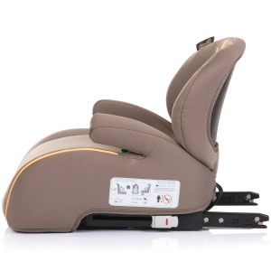 Inaltator auto Chipolino Sonic I-Size 125-150 cm cu sistem Isofix giraffe - Img 3