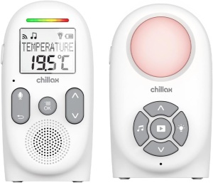 Interfon Audio Digital Bebelusi Chillax CB260, Ecran LCD, Senzor Temperatura, DECT, Lampa de veghe