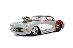 JADA MASINUTA METALICA BUGS BUNNY 1957 CHEVROLET CORVETTE 1:24 - Img 3