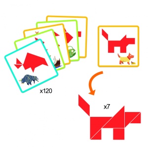 Joc de logica Tangram, Djeco - Img 4
