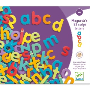 Joc magnetic 83 litere colorate, Djeco - Img 2