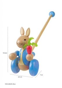 Jucarie de impins Peter Rabbit™, Orange Tree Toys - Img 3